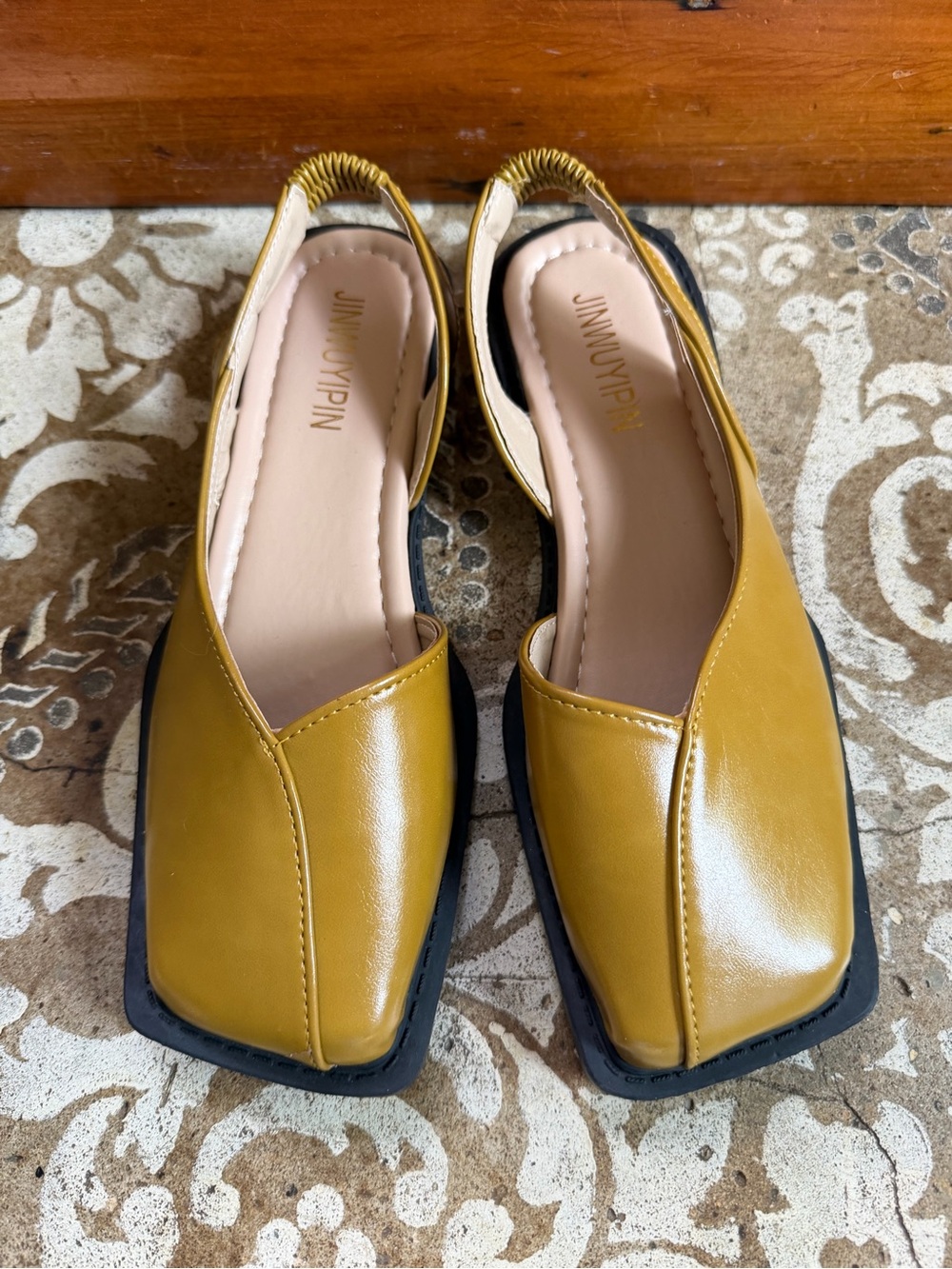 JinnyPin like new Mustard Slingback Flats - Women's Sz 7